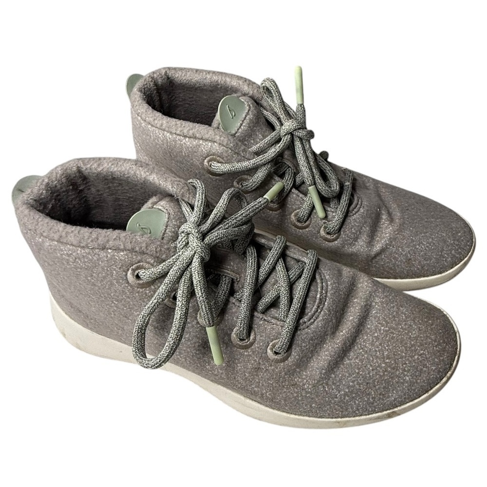 Allbirds Wool Runner Mizzle Grey Mid Top Sneakers Womens Size 9 WRU1W9